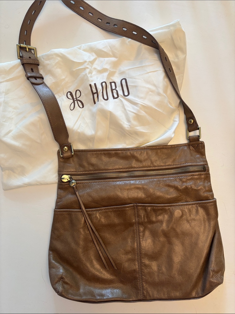 HOBO Leather Adjustable Crossbody Bag